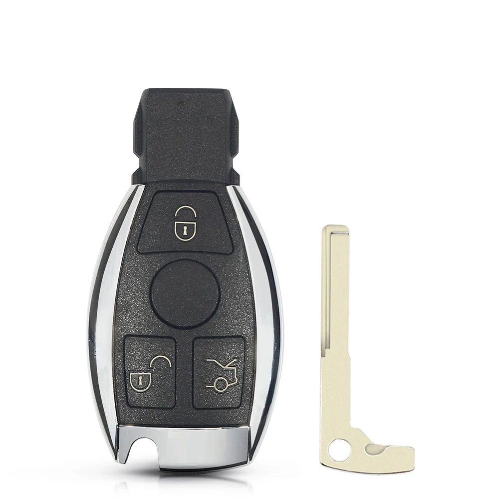 KEYYOU For Mercedes Benz Year 2000+ Supports Original NEC and BGA 2/3/4 Buttons Keyless Entry Remote Car Key