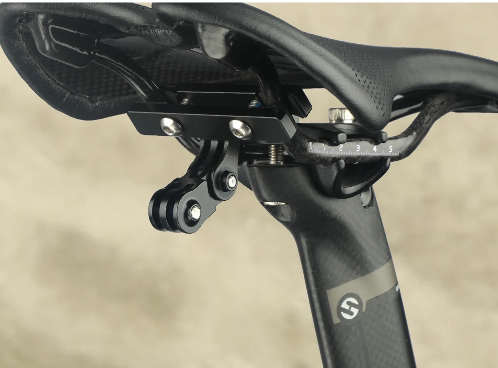 Deemount Fahrrad Sattel Schiene Mount Adapter Rücklicht Halterung MTB Fahrrad Sattelstütze Basis Halter Passt Rücklicht Gopro Sport Kamera – Detail 15