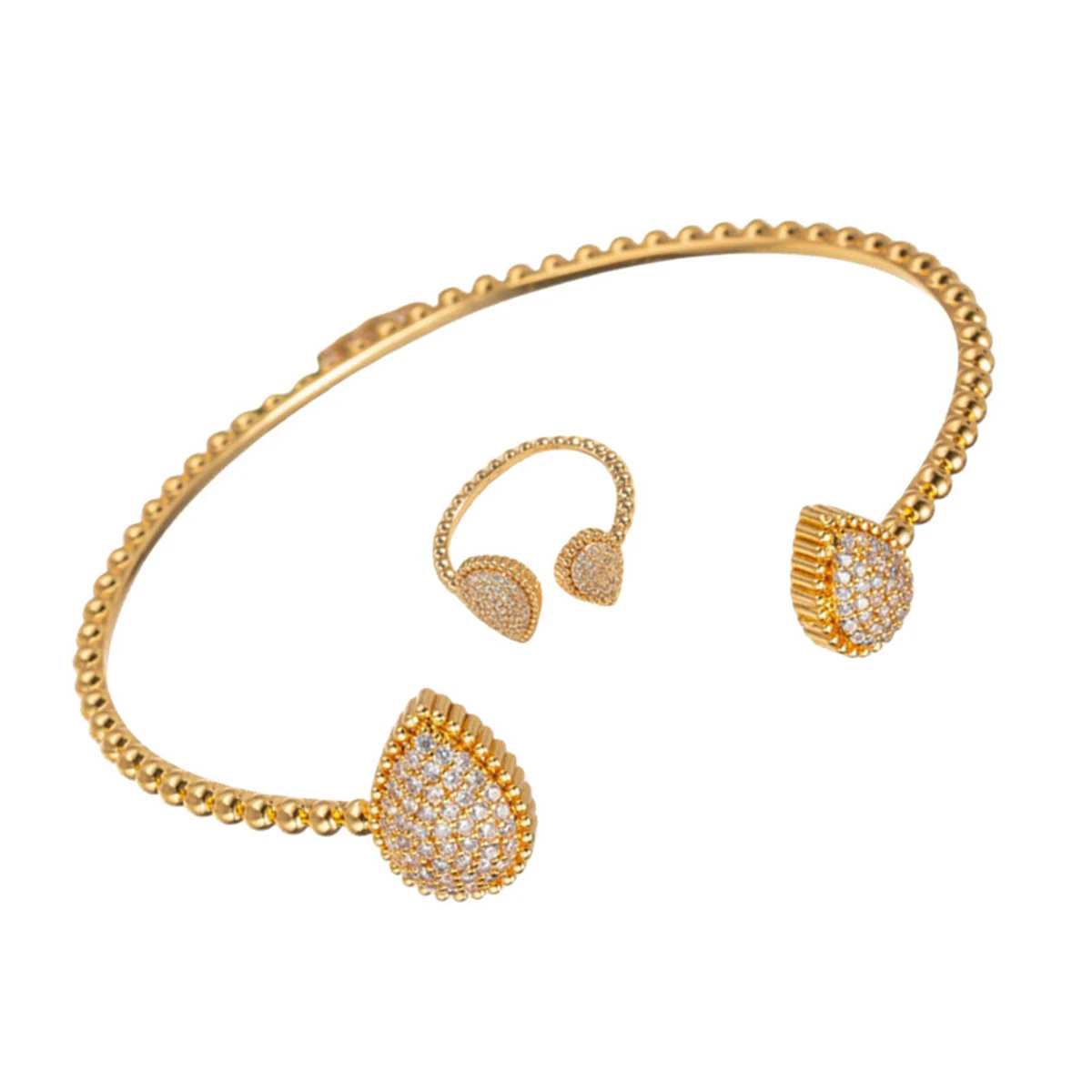 Fashionable and Exquisite Zircon Teardrop Bracelet for Women Classic and Versatile  for Daily Gatherings Jewelry Accessory