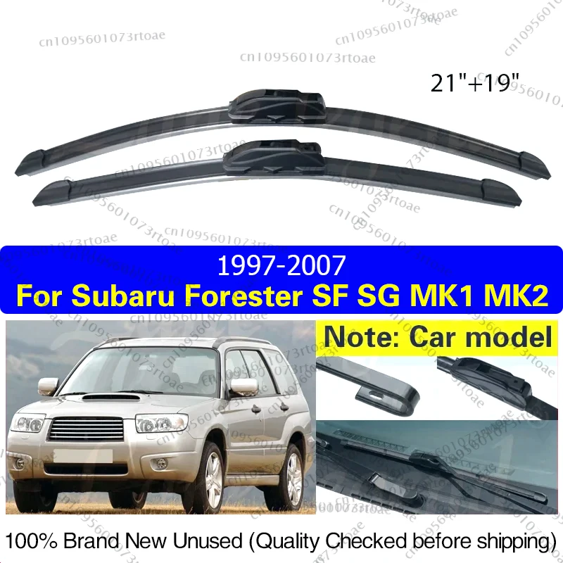 

For Subaru Forester SF SG MK1 MK2 1997 - 2007 Wiper Front Wiper Blades Windshield Windscreen Front Window Car Rain Brush 21"+19"