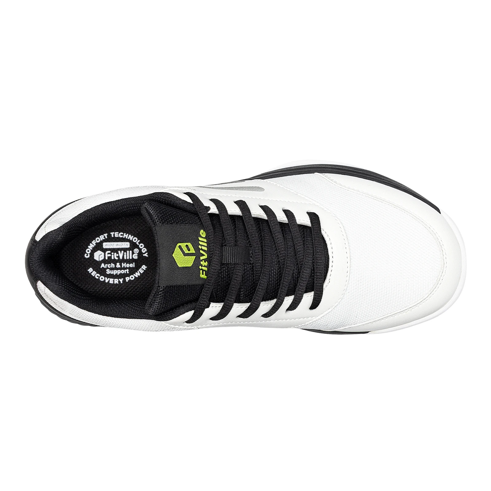 Fitville Pickleball Shoes Extra Wide Table Tennis Shoes for Men Casual Sneakers Hard Court Comfortable Cushioning Baseball Shoe view 4