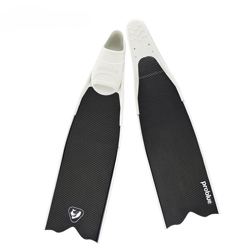 F-797 Carbon fiber free diving fins for rubber compound footpocket