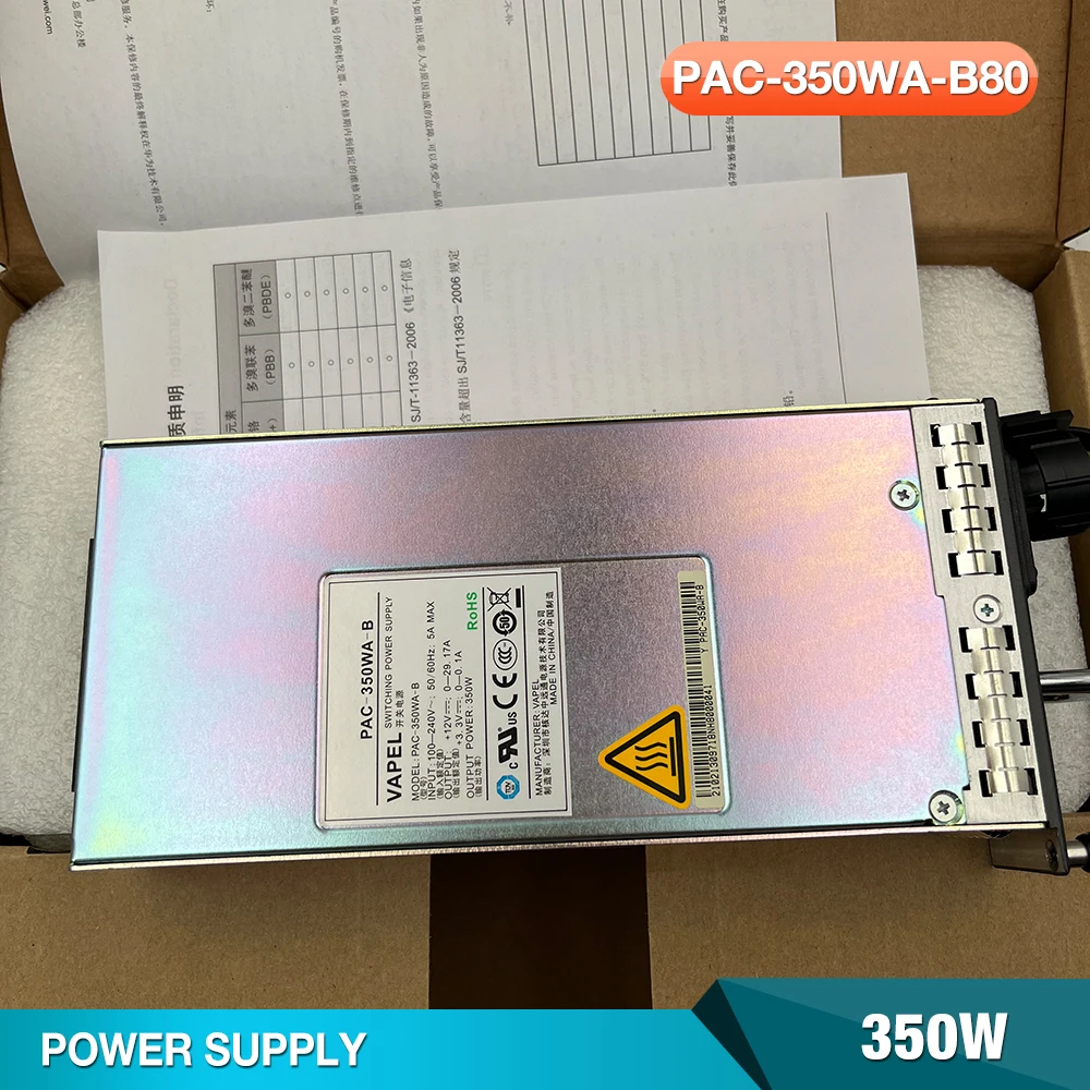 AC Power Supply 350W For HUAWEI CloudEngine 6800 Series Switch Power Supply PAC-350WA-B80