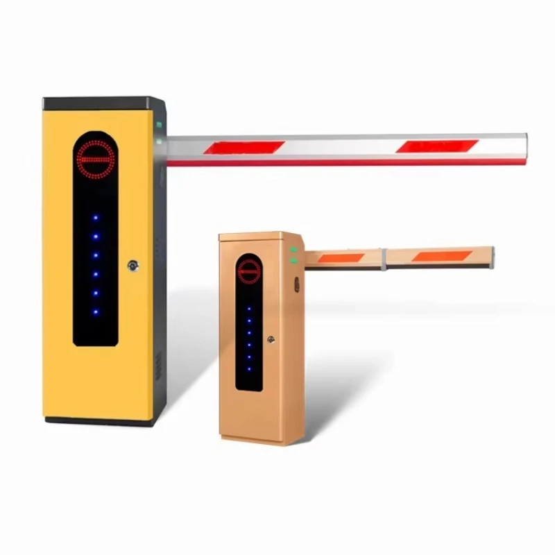 Smart aluminum boom fence door with 6m adjustable boom 30m range remote control for parking lots
