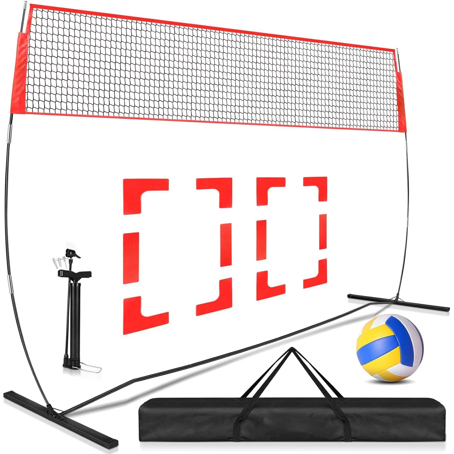 

Portable Outdoor Adjustable Height Volleyball Training Net Independent Practice Equipment for Volleyball Players