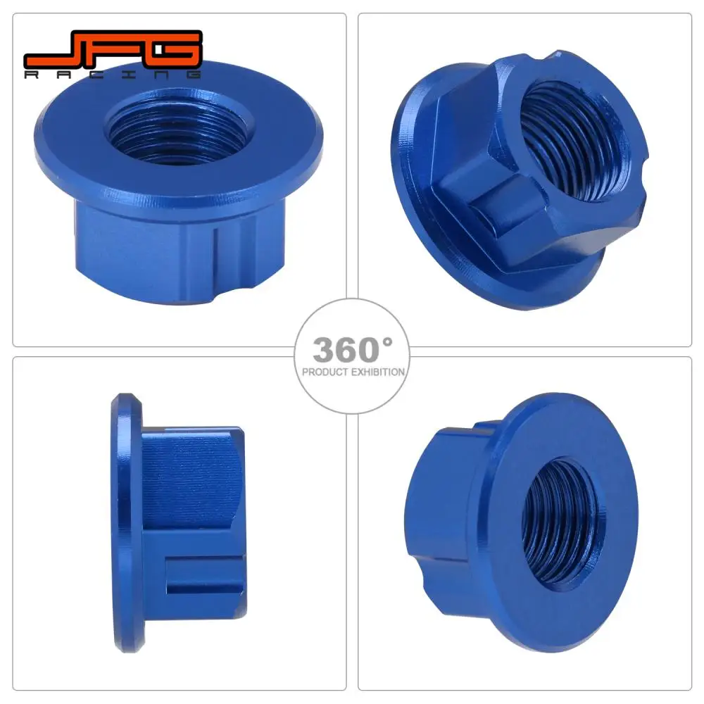 Motorcycle CNC Rear Axle Nut M12 1.25mm Aluminum For E ride Pro SS Electric Dirt Pit Bike E-bike Motorcycles Accessories