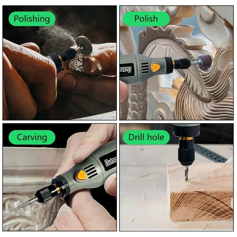 3.7V USB Cordless Multifunctional Electric Drill Grinder Charging Engraving Polishing Speed Control Electric Tools