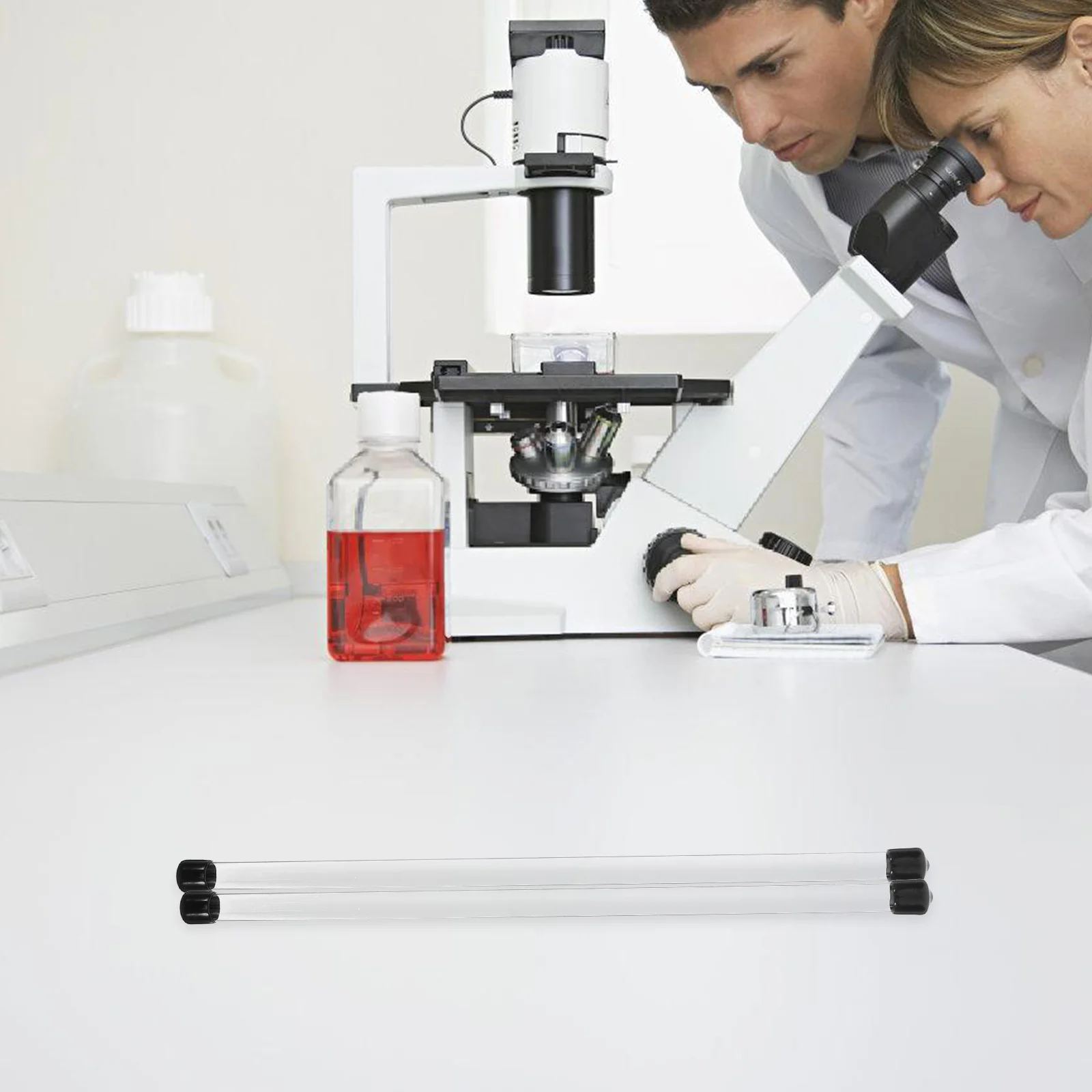 10Pcs Transparent Experimental Round Tubes Clear Plastic Storage Containers Aromatherapy Sample Tubes Corrosion Resistant Stick