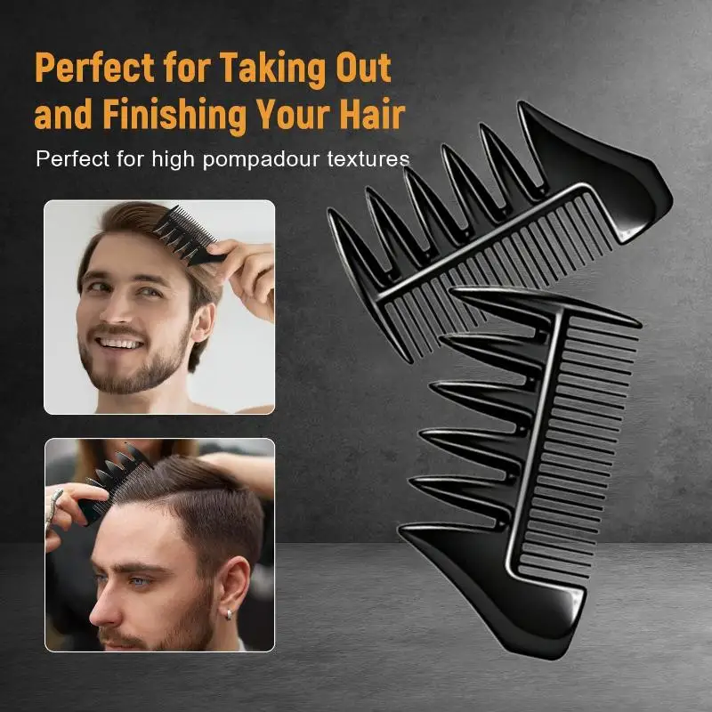 Volumenverstärkender Breitzehniger Haarwurzel-Hebekamm für Haarstyling und Entwirrung, geeignet für dickes, welliges Haar, Haushalts- und Salonwerkzeuge – Detail 8