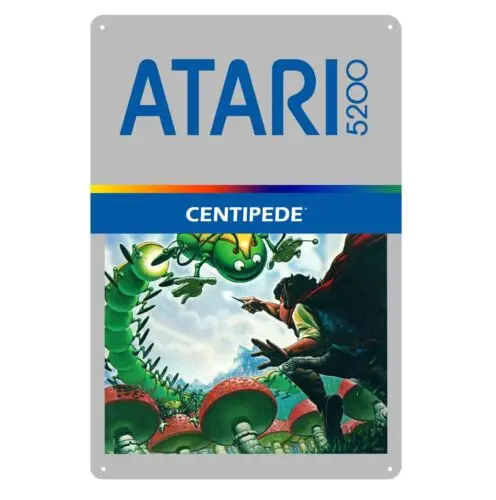 Centipede Retro Video Game Metal Poster - Tin Sign 20*30cm Plate  -aluminum