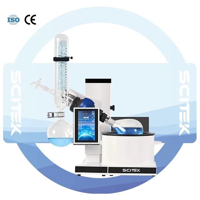 0-310 Rpm/min Rotary Evaporator with LCD Touchscreen Temperature Control for Laboratory