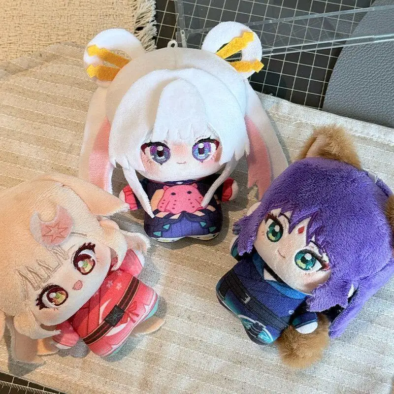 Japan Anime Cosmic Princess Kaguya Q Version Facial Embroidery Soft Plush Doll Luggage Zipper Hanging Ornaments Graduation Gifts