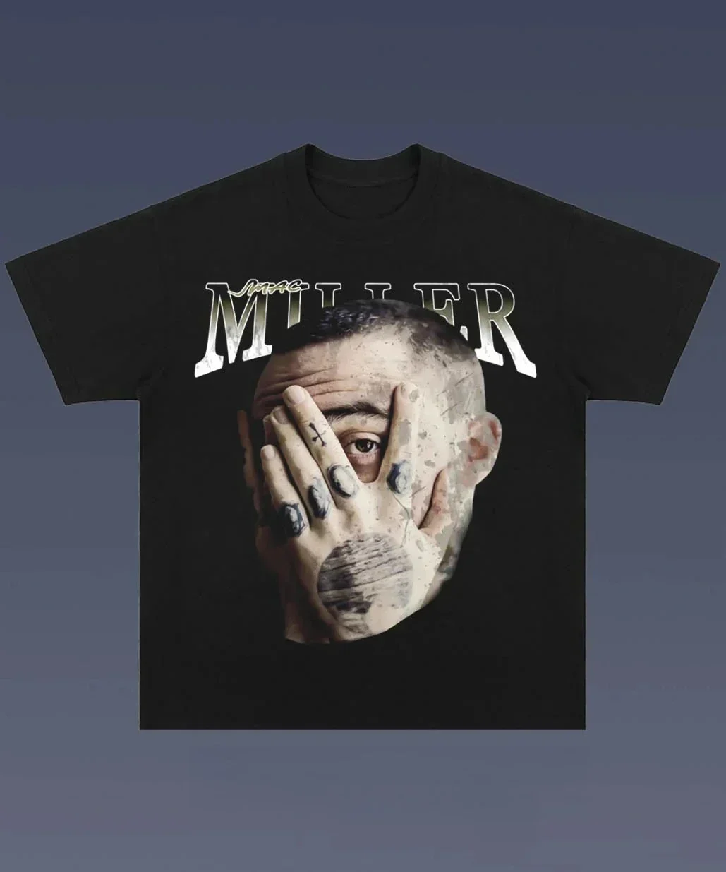 

Men's MAC MILLER BIG FACE Street Trend Graphic Printing Summer Luxury Brand Cotton Men's and Women's T-Shirts Short Sleeves