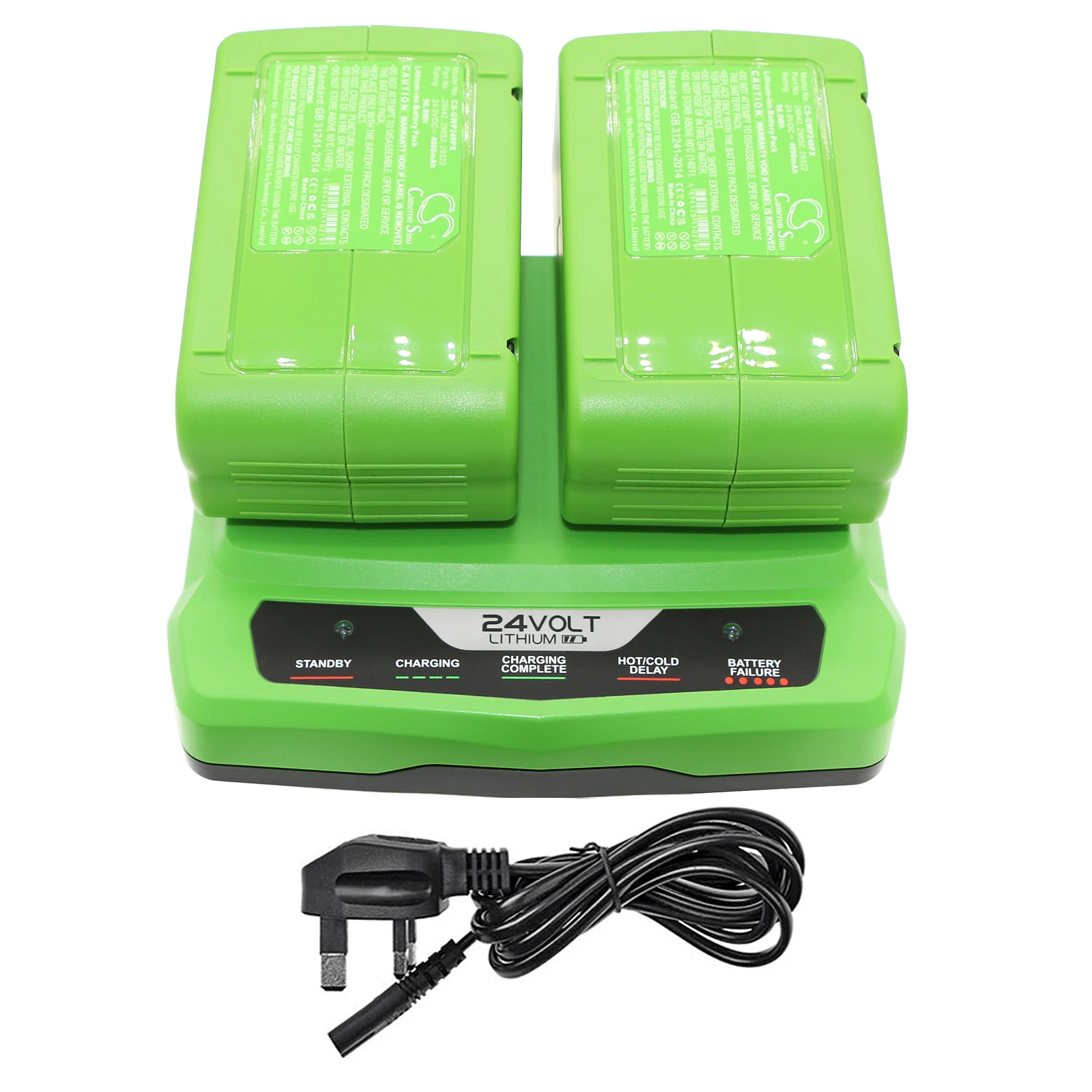 Power Tools Charger For Alpina 270401020 BT 4024 GreenWorks 24V Charger 2 Slots 2 Amp 29322 29807 29837 29842 29852 G24B2