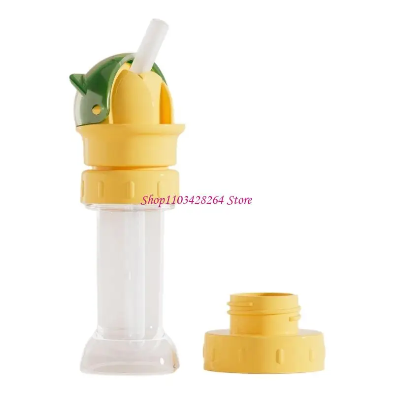  Baby Feeding Bottle Cap Adapter with Straw Lid Converter Removable Design