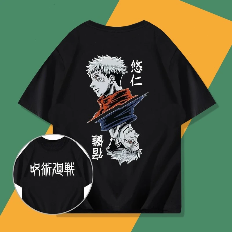 

Itadori Yuji‌ Jujutsu Kaisen ‌Gojo Satoru T-shirt Casual Loose Cool Summer Cotton Mens Women Top Tee Short Sleeve Streetwear Top