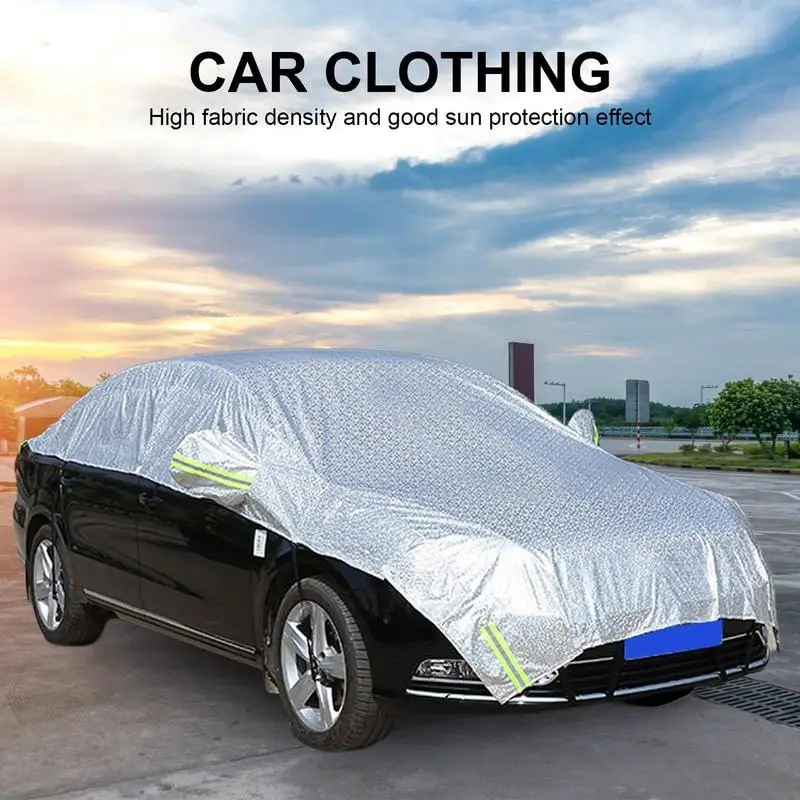 Car Sun Shade Half Cover aluminum film car sunshade umbrella UV Resistant Automobile Accessories For SUVs Cars