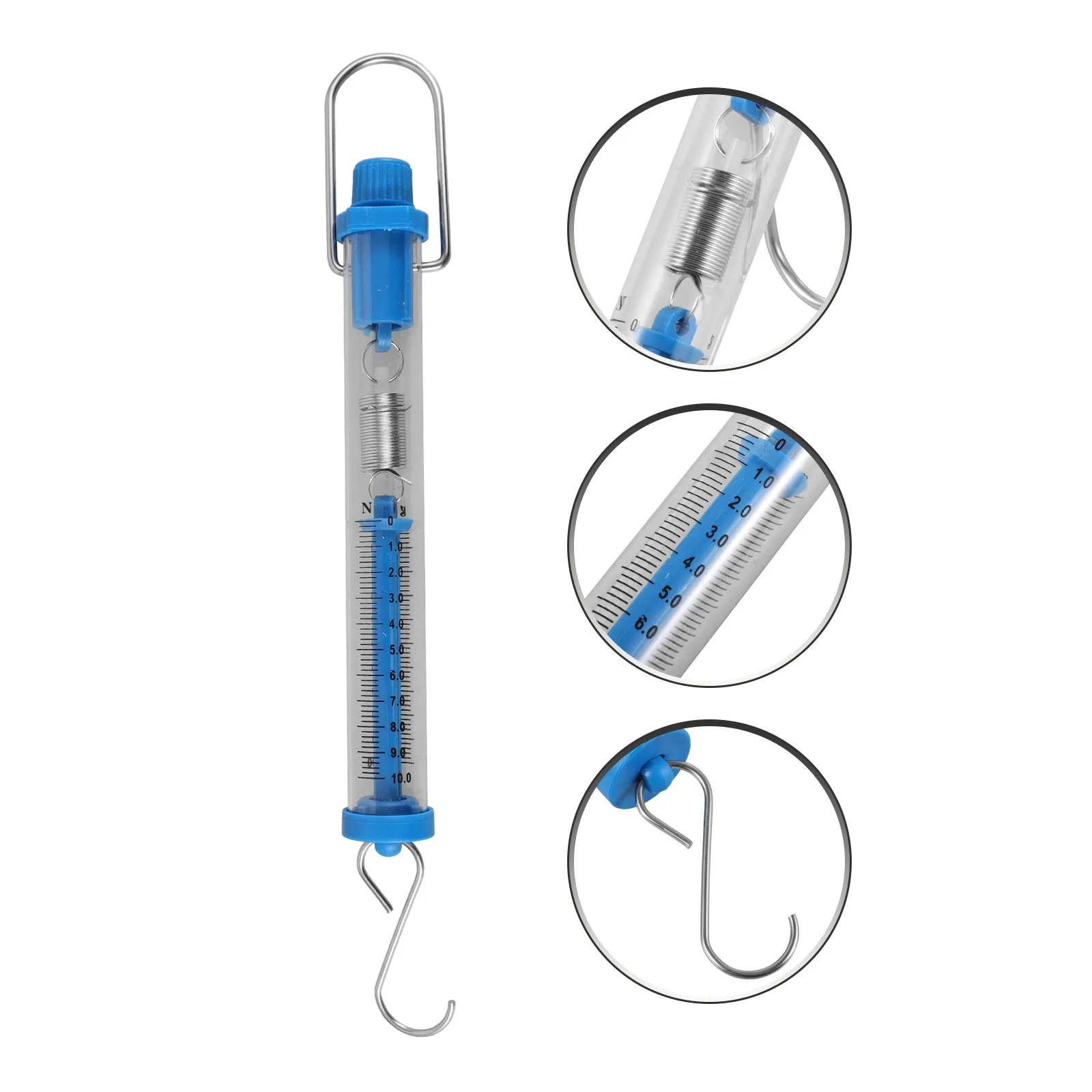Tubular Spring Scale Hanging Tube Balance for Physics Experiment Teaching Scientific Portable Spring Balance Force Meter