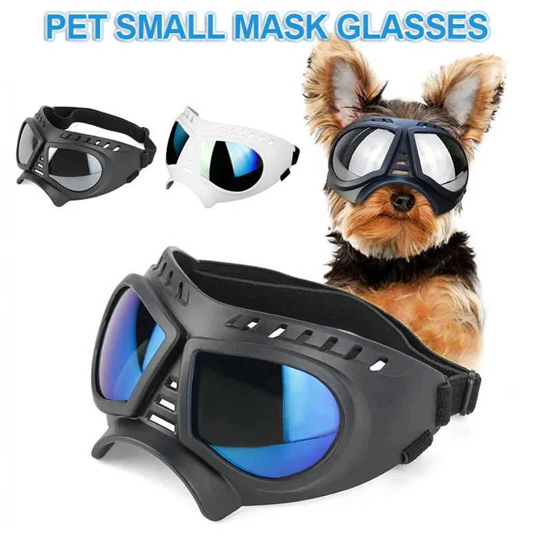 Cool Pet Dog Goggles Dog Outdoor UV Protection Sunglasses Dog Accessories Eye Protection Waterproof Windproof Adjustable Straps