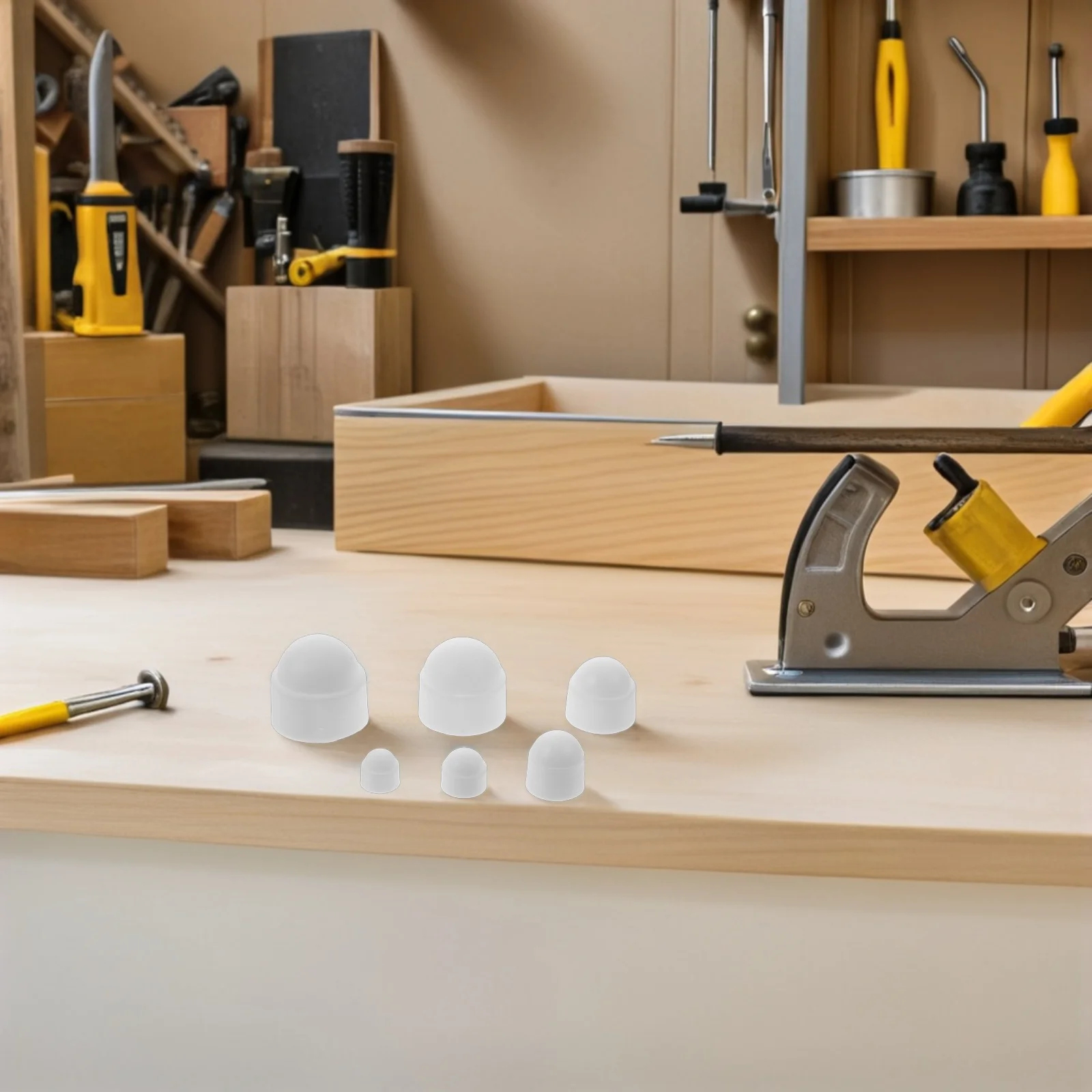 

160Pcs Rubber Screw Protectors Hex Nut Cover Bolt End Caps for Hardware Furniture Automotive Pipe Systems Decorative Protection