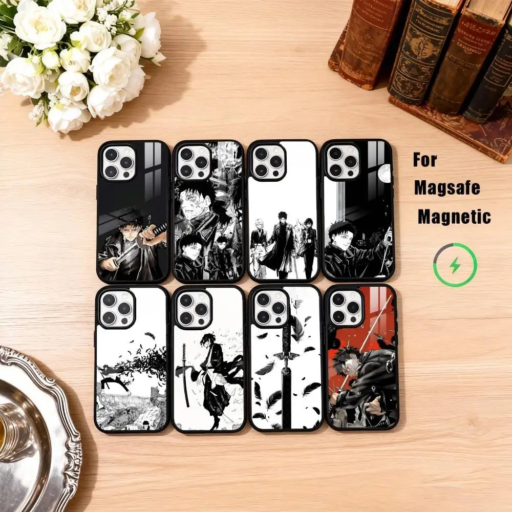 

K-Kagurabachi A-Anime Phone Case For iPhone17,16,15,14,13,12,11 Plus,Pro Max Magnetic For Magsafe Wireless Charging