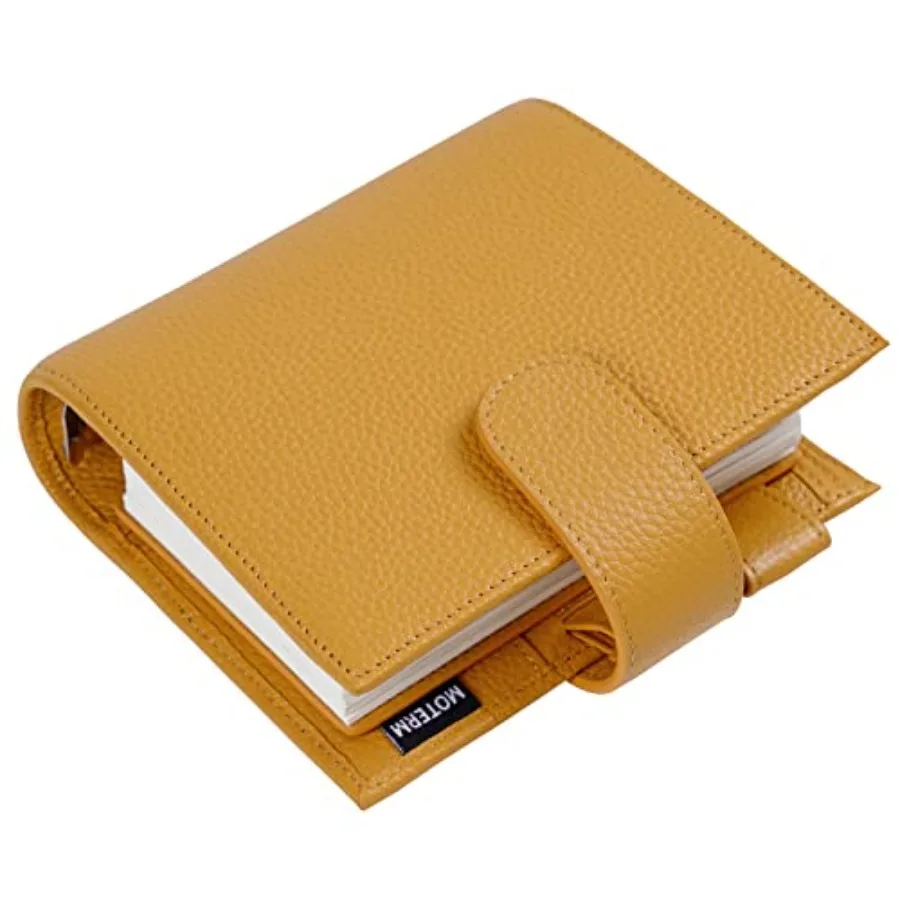 

Pocket Luxe Rings Planner - Genuine Leather Binder Organizer,30mm Ring