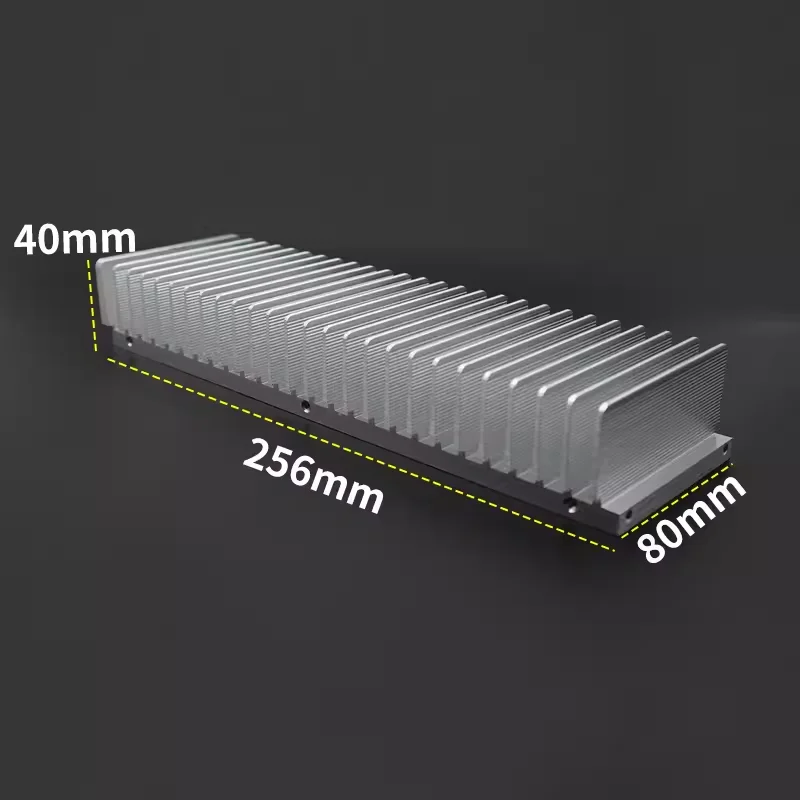 BRZHIFI Chassis Audio 263x40x80 Power Amplifier Radiator Heat Dissipation High Quality technical Factory CNC DIY