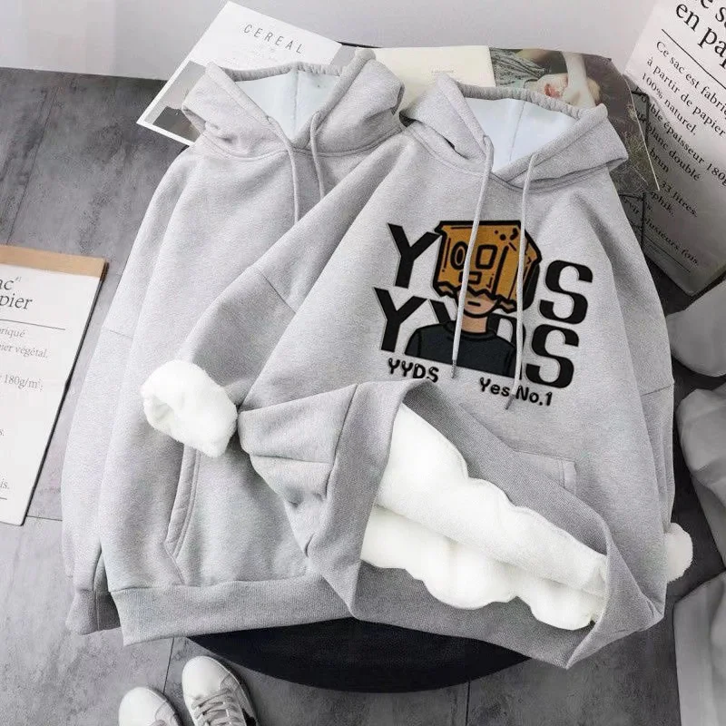 

Толстовки с капюшоном и графическим рисунком, женская одежда 2000-х годов, трикотаж Y2K для занятий спортом, тренажерным залом, элегантная флисовая рождественская одежда, осенняя эстетика