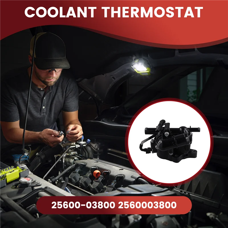 ABTD-25600-03800 منظم حرارة مبرد محرك السيارة لشركة Hyundai Kia 2560003800 #6