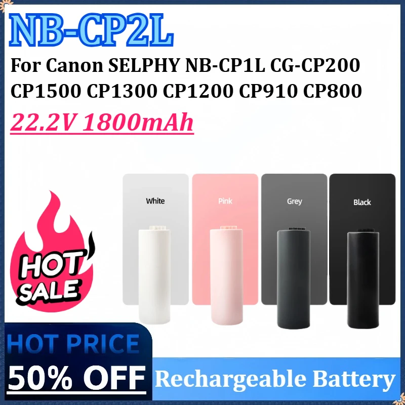 

New 22.2V 1800mAh NB-CP2L NB-CP2LH Battery for Canon SELPHY NB-CP1L CG-CP200 CP1500 CP1300 CP1200 CP910 CP900 CP800 CP790 CP780