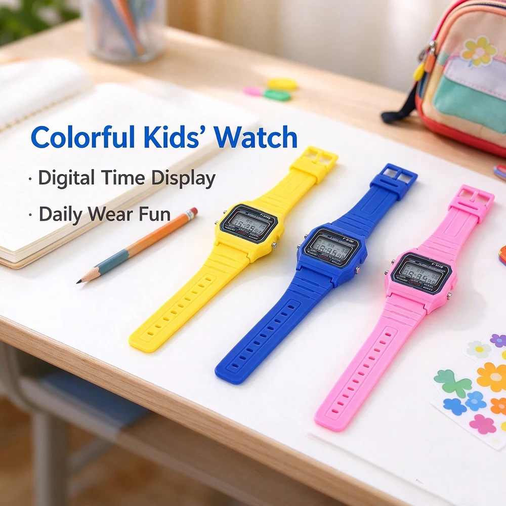 Classic Digital Children Watches Kids Multicolor Military Armys Sport LED Waterproof Men Wristwatch Bracelet Alarm Women Clock