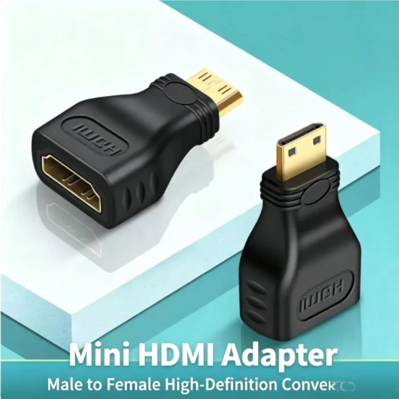 Mini HDMI to HDMI Cable 1.4 High Definition Converter Adapter for DSLR Camera Host Screen Mirroring Transfer Head