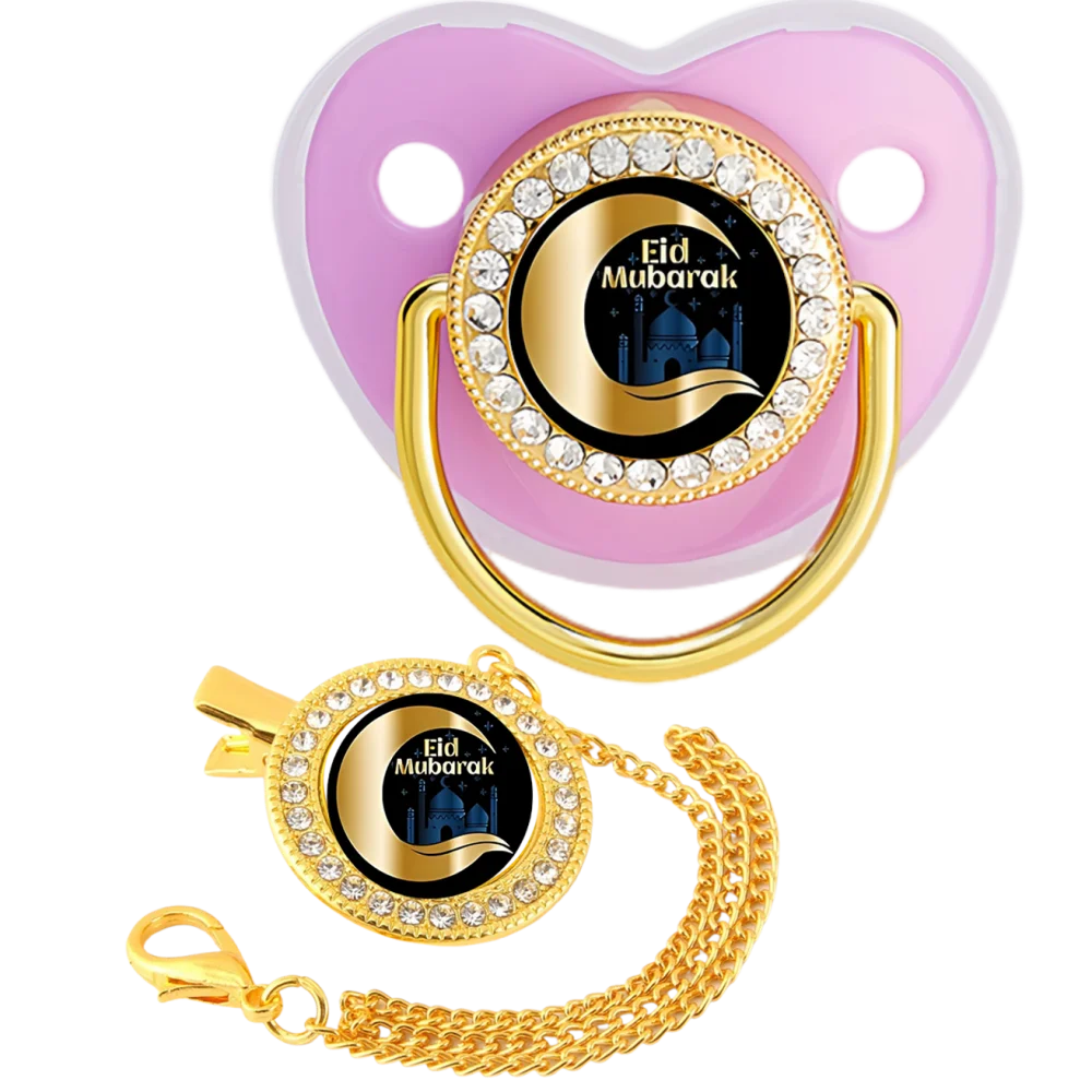 Muslin Print Baby Pacifier Clip Newborn Soother Silicone Teething Chew Toy Calm Comfort Infant Gift Kawaii Hot Sale