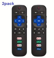 【Pack of 2】 for Roku-TV-Remote-Replacement,Universal Control for TCL, ONN, Hisense Roku TVs(Not for Stick and Box)