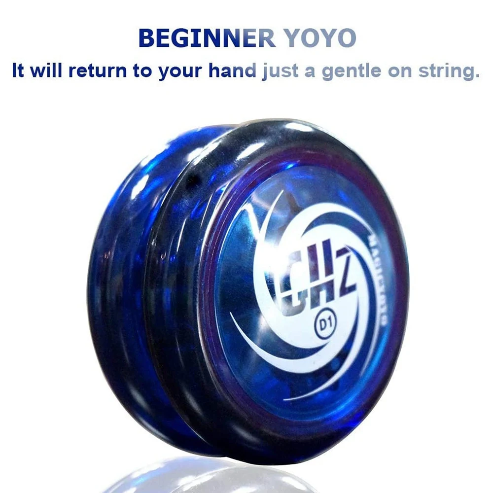 MAGICYOYO Responsive Yoyo D1 GHZ,Professional Looping Yoyos for Kids Beginner with Yoyo Strings+Finger Cot+Yoyo Bag,RedJAS