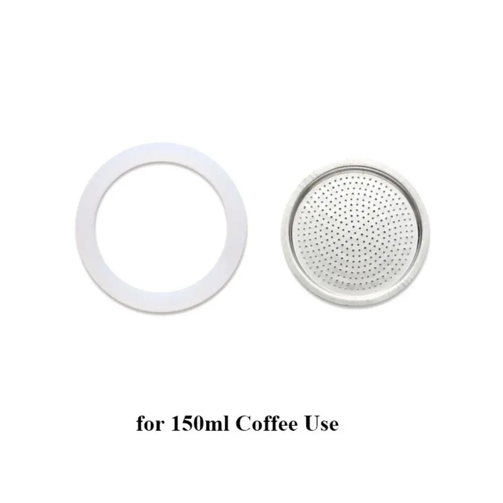 Bague d'étanchéité en silicone en acier inoxydable, 4 styles, accessoire pour pot de café, haute qualité