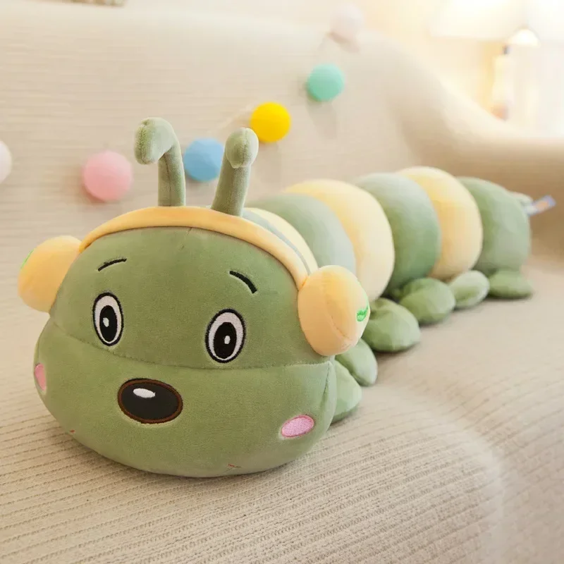 [Nuovo] 40 ~ 90 cm Colorato catoon bruco peluche bambola morbido e confortevole insetto cuscino di cotone verme bug modello divano auto cuscino regalo per bambini