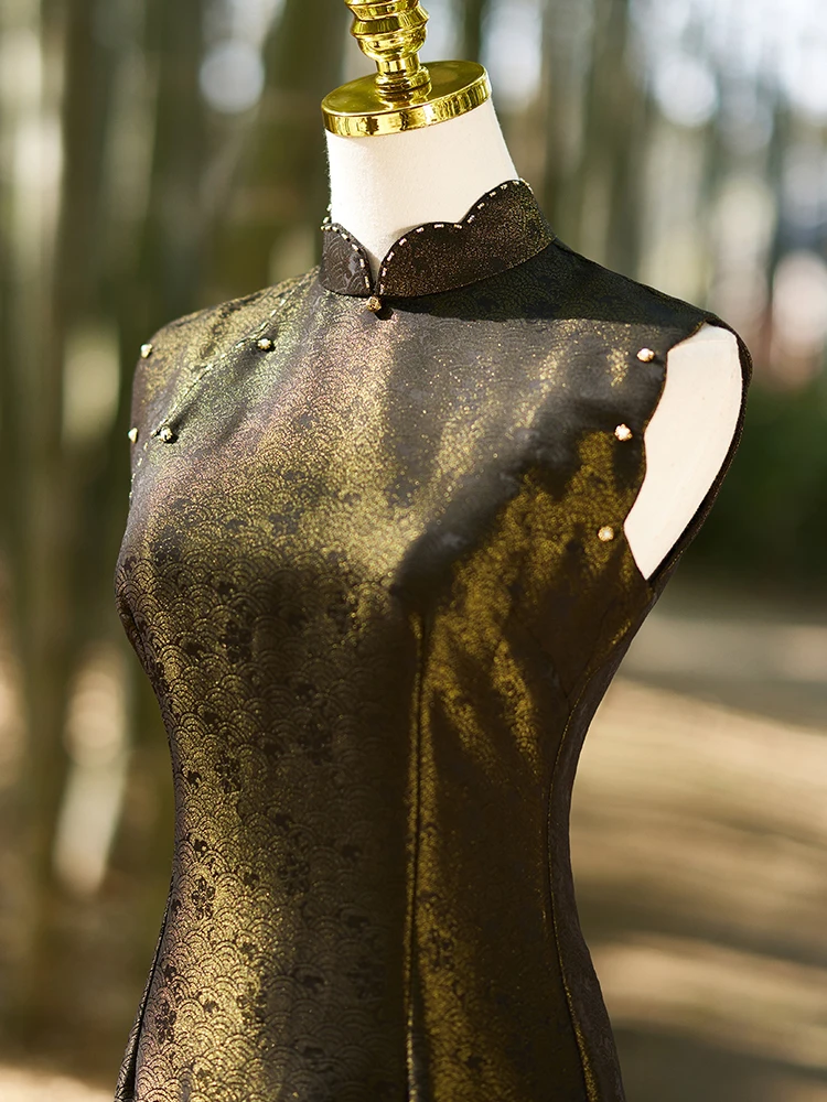 

Летнее платье для молодых женщин в винтажном стиле с элементами китайской культуры, модное, красивое, стройнящее, для повседневной носки