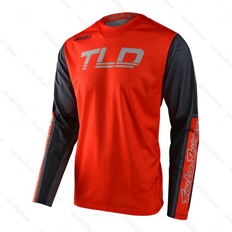 2024 Men\'s Motocross Downhill Jersey MTB Mountain Bike Jersey DH BMX Shirt MX Motorcycle Enduro Jersey