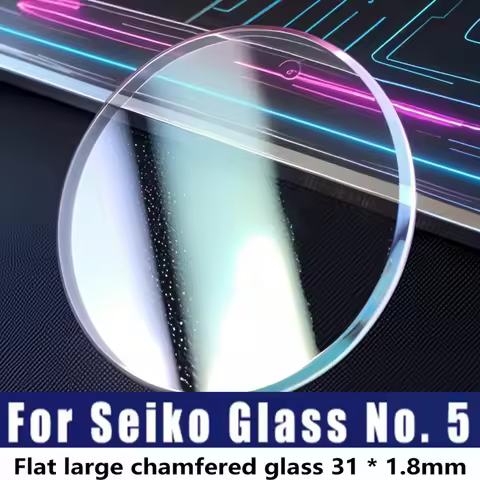 Watch lens For SEIKO NO.5 310W17LN00 SNX SNKH SCWA Flat 31*1.8mm transparent Mineral Crystal Men High Quality Watch Glass Mirror