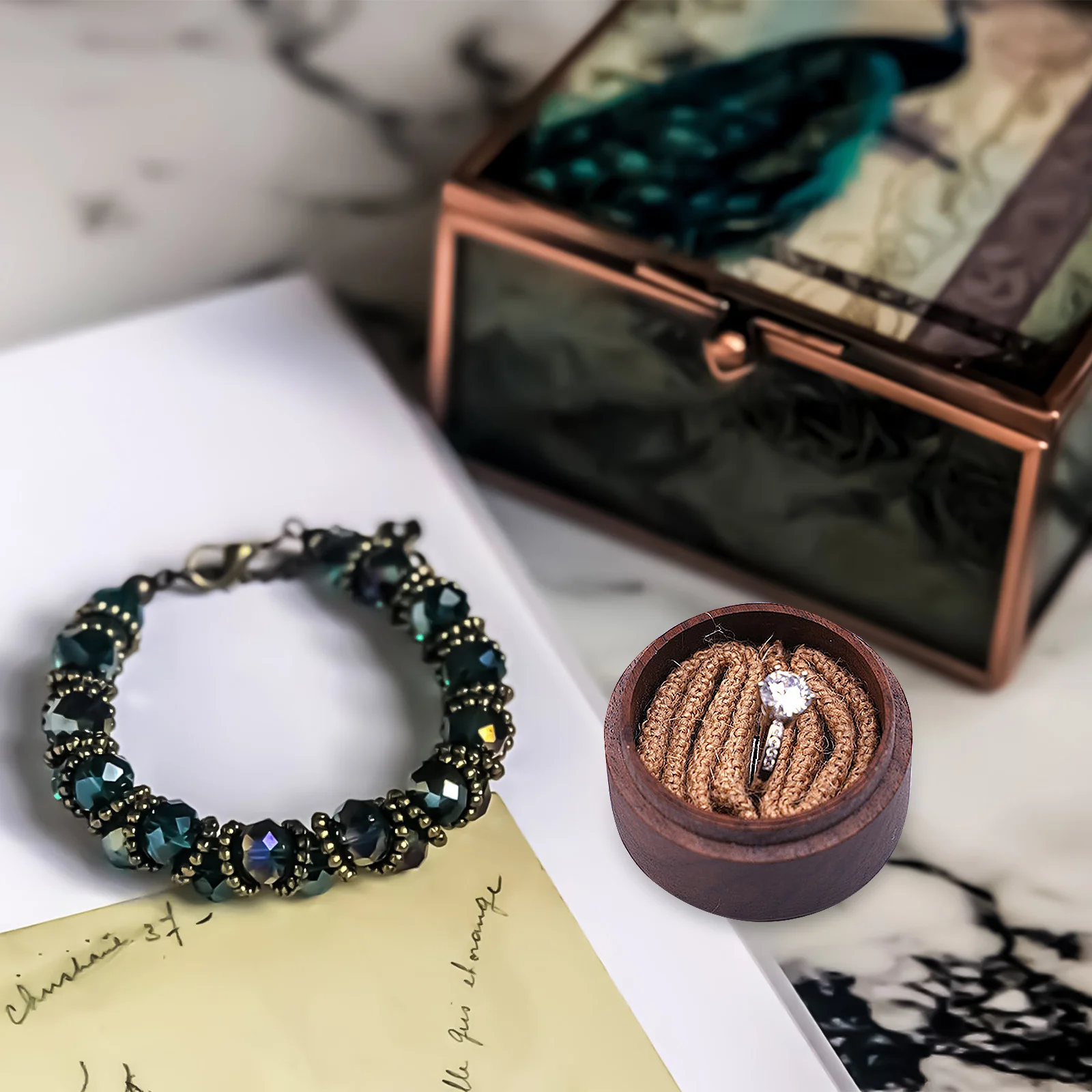 

Exquisite Jewelry Holder Durable Safe Ring Necklace Bracelet Organizer Wooden Gift Box for Special Occasions Jewelry Box