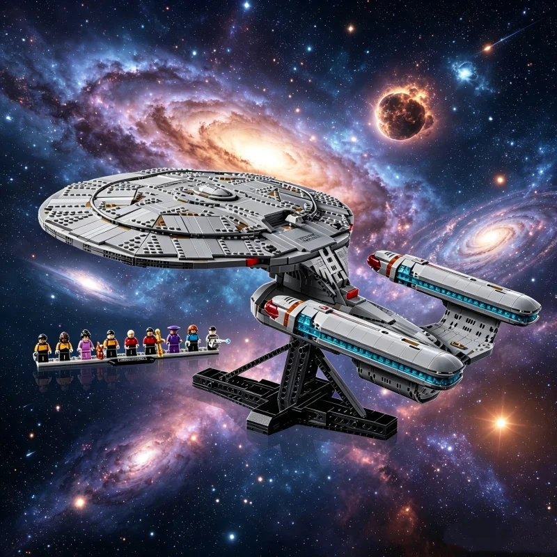 2026 Novedad 10356 Star Trek Enterprise 3600 Piezas Bloques de Construcción de Naves Ladrillos Modelo Juguetes para Regalo de Cumpleaños para Niños