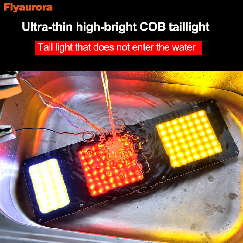 24V LED tail light for trailer Car Truck LED Rear Tail Light Warning Lights Rear Lamps Taillight COB High-brightness beads