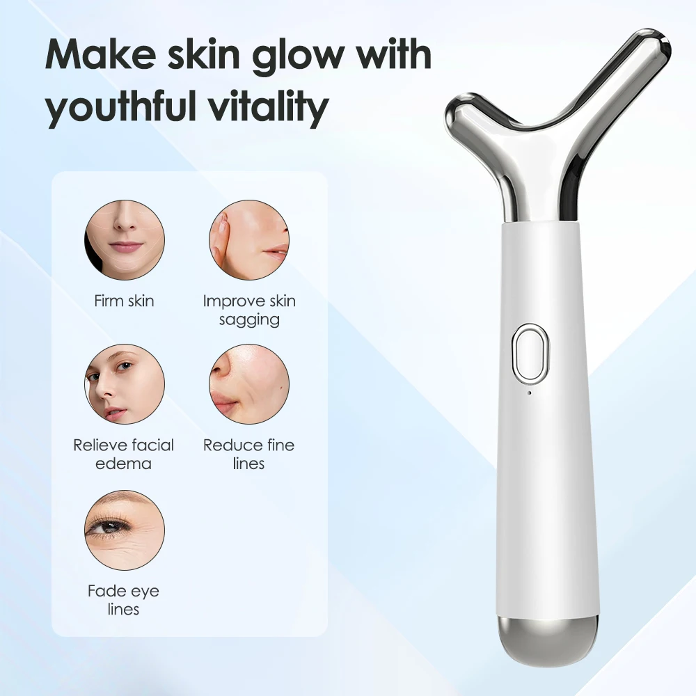 Face Slimming Device Y-shaped Face Lifted Anti Aging Wrinkle Remover Neck Facial Massager Skin Rejuvenation Face Massager