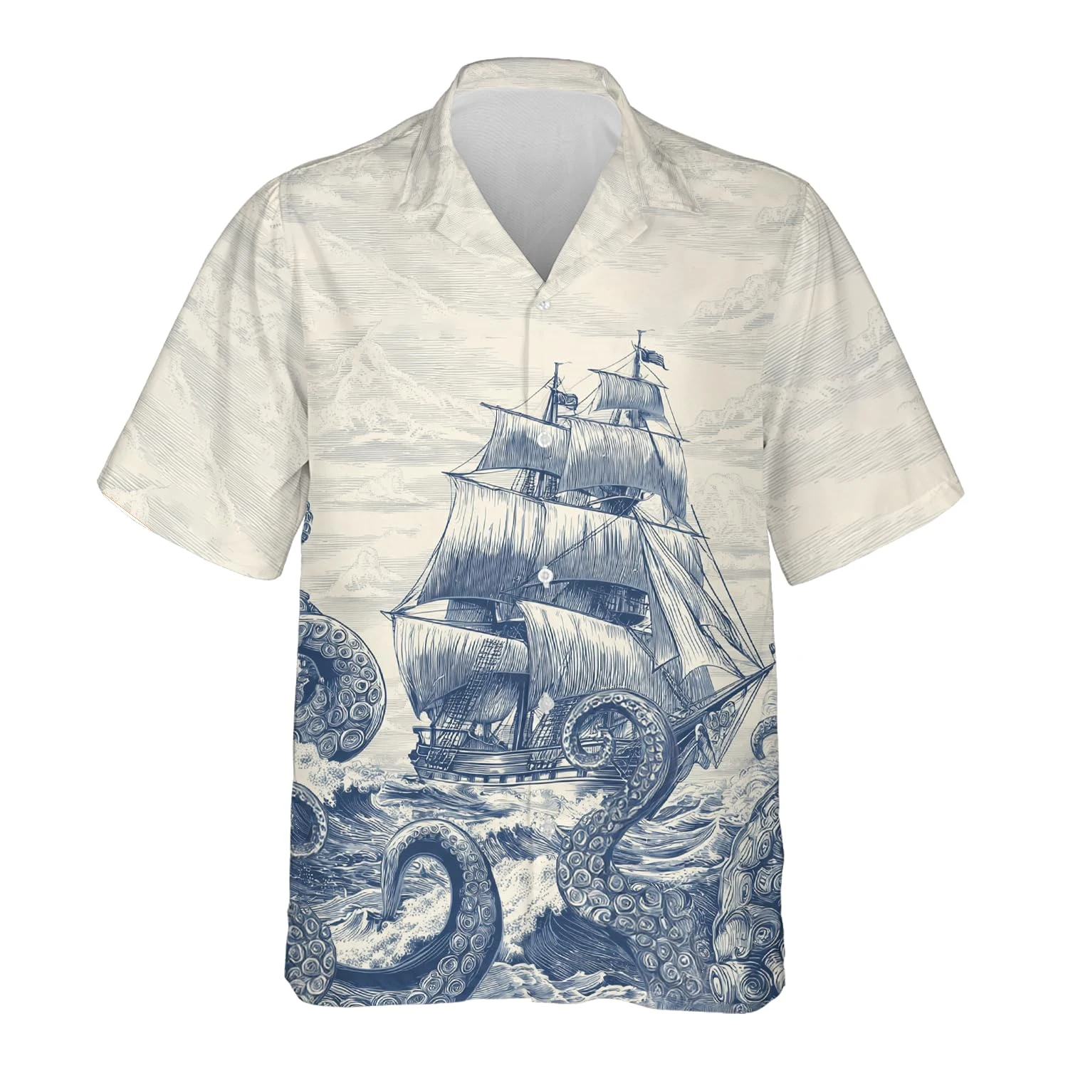 

2025 Shark Print Shirts For Men Sea Animal 2025 Hawaiian Shirt Man Summer Tops Casual Fashion Short Sleeve Men Vacation Clothing