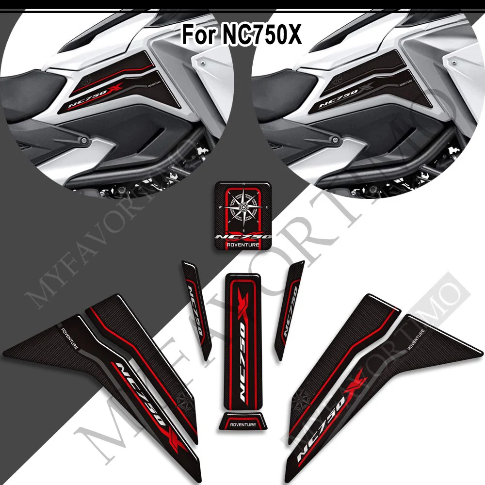 Untuk Honda NC 750 X NC750X nc750x bantalan oli bahan bakar sepeda motor stiker pelindung Kit 2021 2022 ﻿