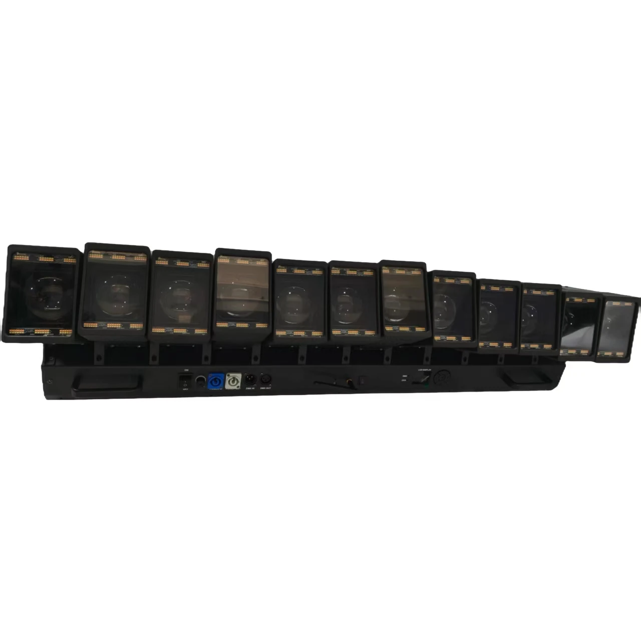 New Arrive 12X60W matrix Light with Ring Rgbw 4 in 1 Zoom Wash Dj Club Party Stage Lighting LED Moving Head Strobe Light