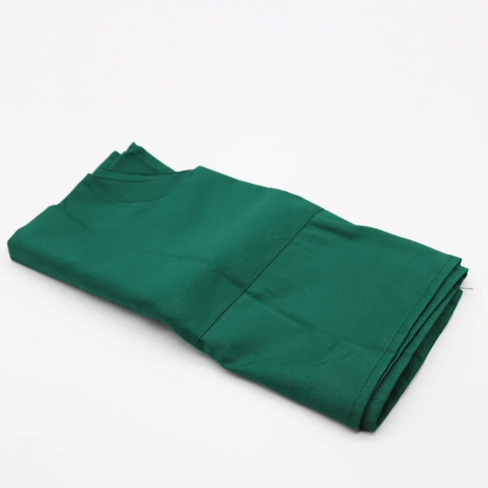 Serviette carrée en coton pour trou de gril dentaire, sac de cavité buccale, serviette de trou désinfectable, vert foncé