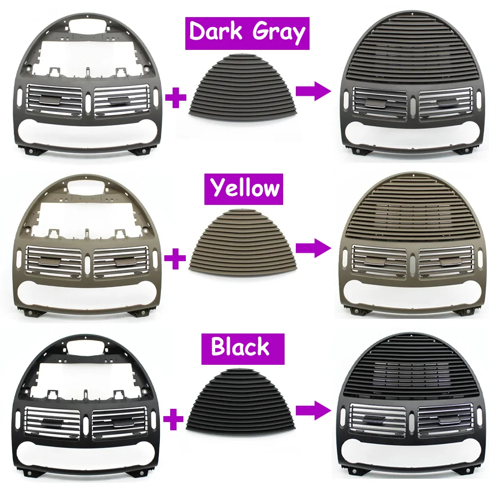 W211 LHD RHD Car Front Dashboard Middle AC Vent Air Vent Grille Panel Cover For Mercedes Benz E Class 2003-2008 2118300054