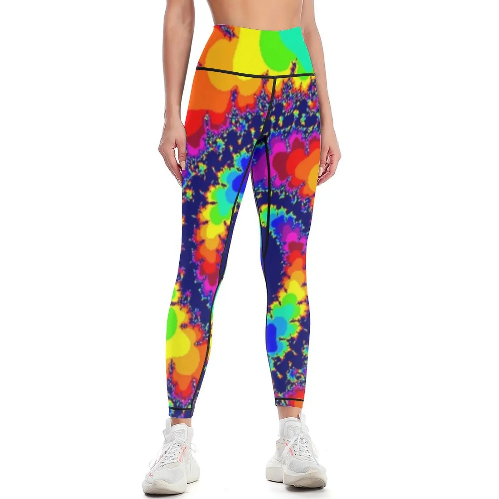 

Acid Trip Rainbow Spiral Leggings Women's sportswear sport set fitness set gym Womens Leggings